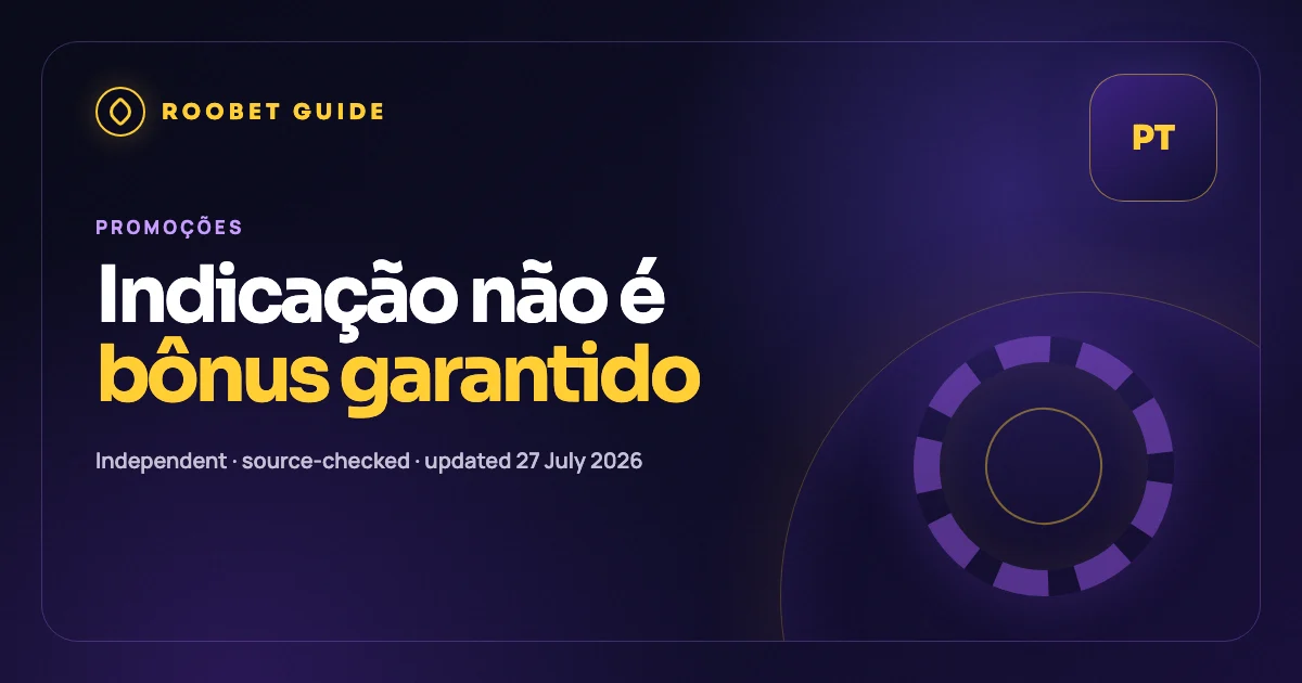 Capa editorial do guia em português sobre códigos promocionais Roobet