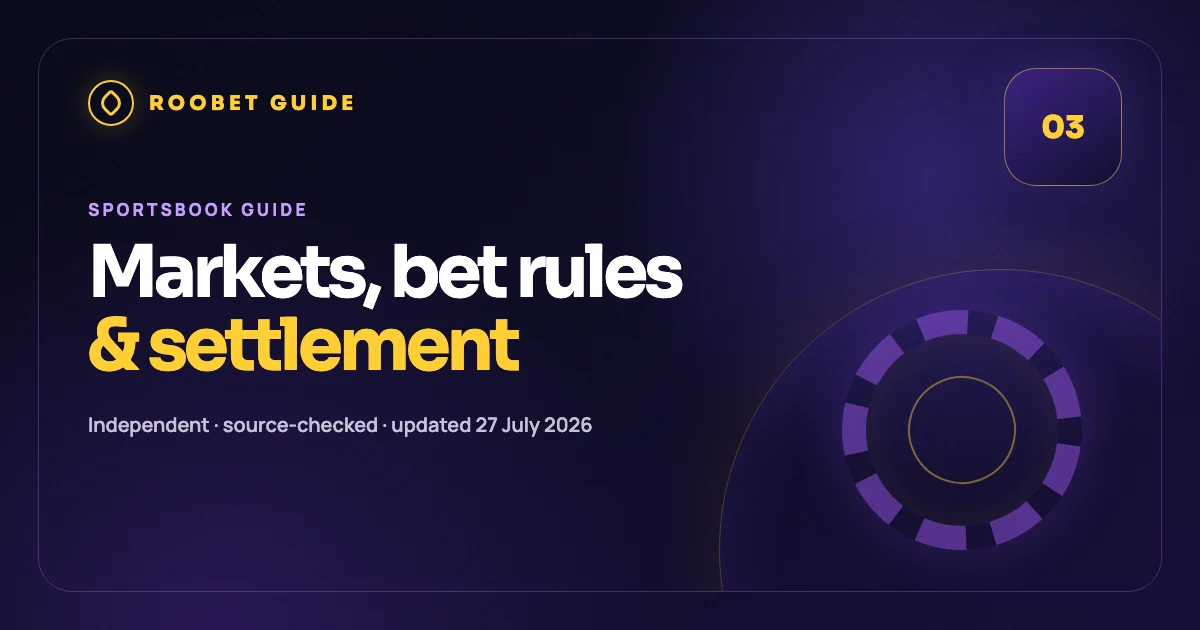 Editorial cover for the Roobet sportsbook guide